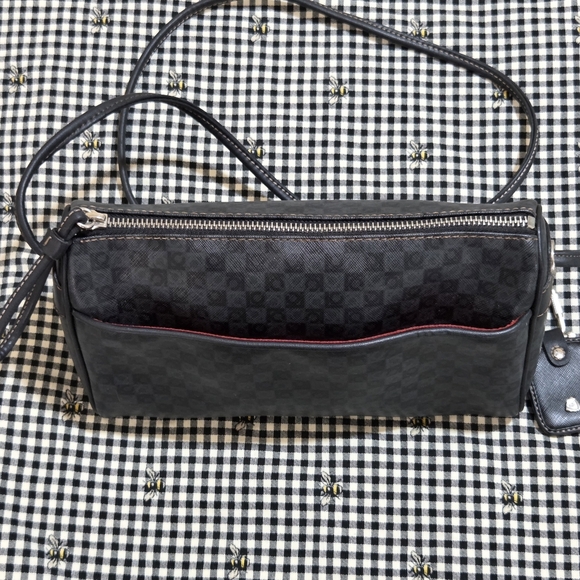 Vintage Liz Claiborne Black Monogram Small Crossbody Bag - Picture 3 of 14